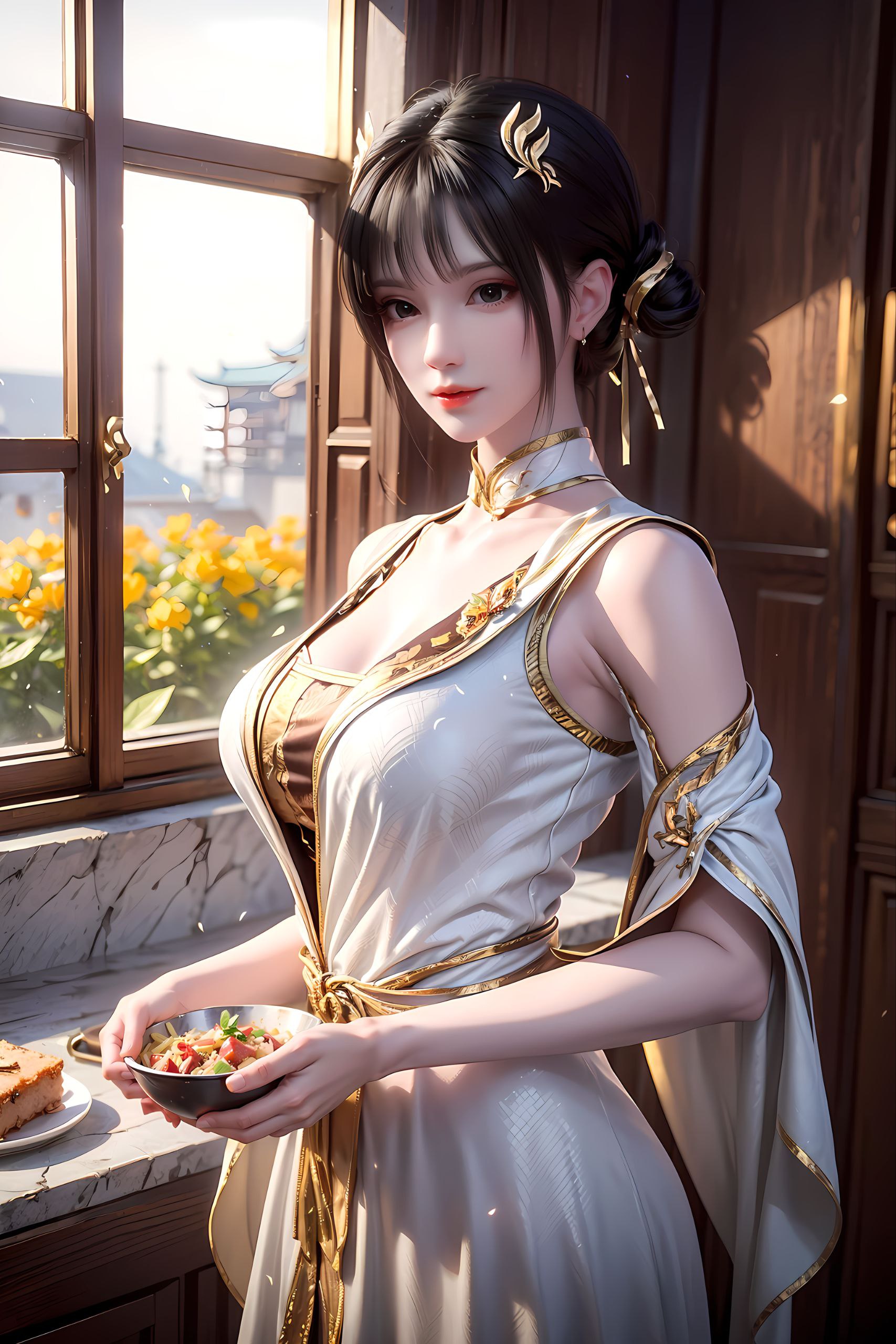 意指围观他